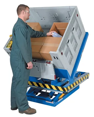 Vestil EHLTT-4848-4-47 lift table shown from an alternate angle