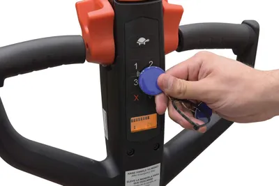 Vestil EPT-2745-45 pallet jack shown from an alternate angle