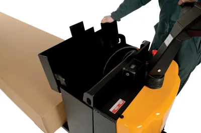 Vestil EPT-2796-45-AGM pallet jack shown from an alternate angle