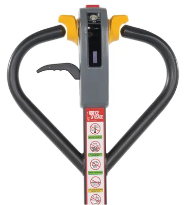 Vestil EPT-S-2748-40 pallet jack shown from an alternate angle
