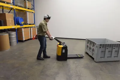 Vestil EPT-SF-1232-26 pallet jack shown from an alternate angle