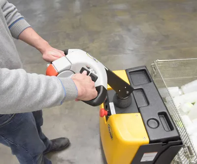 Vestil EPT-SF-1232-26 pallet jack shown from an alternate angle