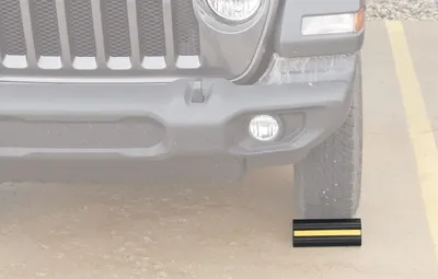 Vestil EX-4 wheel chock shown from an alternate angle