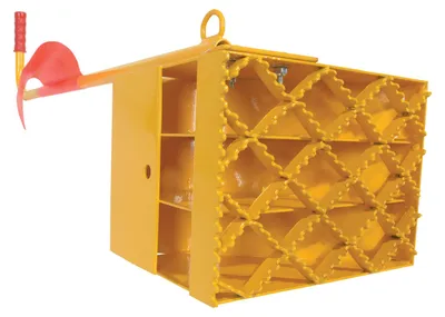 Vestil FAB-11-ERGO-FL wheel chock shown from an alternate angle