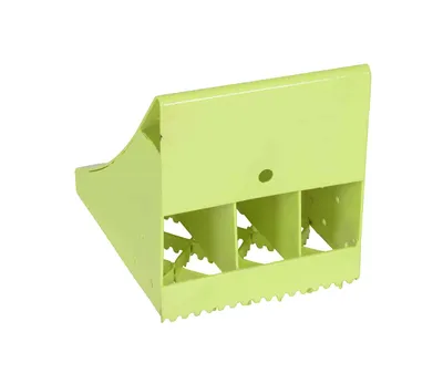 Vestil FAB-11-FYL wheel chock shown from an alternate angle