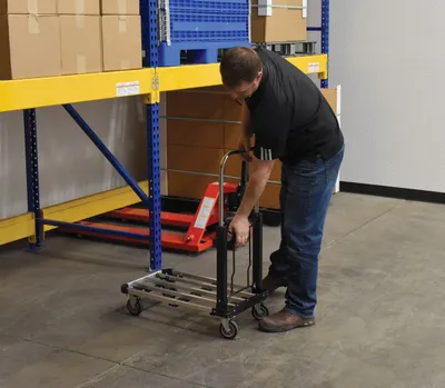 Vestil FAPT-1628 platform cart shown from an alternate angle