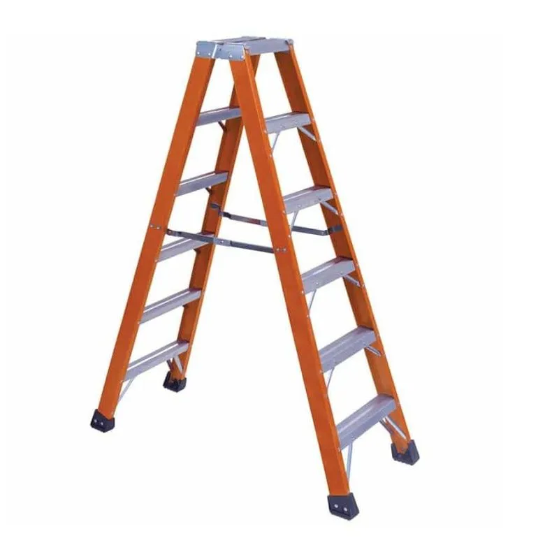 Vestil FBTFL-7 Fiberglass Twin Front Ladder