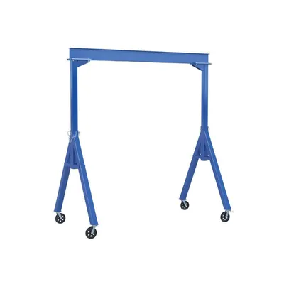 Vestil FHS-2-20-VG Steel Fixed Gantry Crane with V-Groove Cast Iron Casters