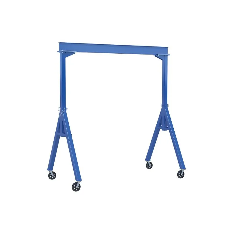 Vestil FHS-4-15-VG Steel Fixed Gantry Crane with V-Groove Cast Iron Casters