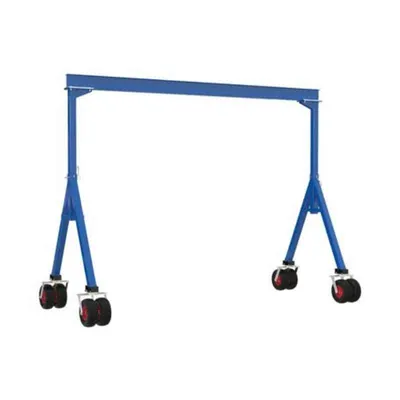 Vestil FHS-4-20-PNU Steel Fixed Height Gantry Crane with Pneumatic Rubber Casters
