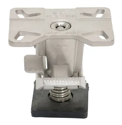 Vestil FL-ADJ-810-SS floor lock shown from an alternate angle