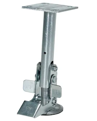 Vestil FL-LK-8EM floor lock shown from an alternate angle