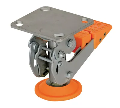Vestil FL-LKH-5 floor lock shown from an alternate angle