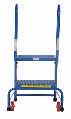 Vestil FLAD-2 rolling ladder shown from an alternate angle