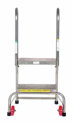 Vestil FLAD-2-SS ladder shown from an alternate angle