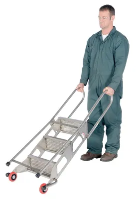 Vestil FLAD-3-SS ladder shown from an alternate angle