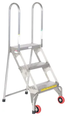 Vestil FLAD-3-SS ladder shown from an alternate angle