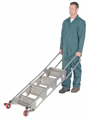 Vestil FLAD-4-SS ladder shown from an alternate angle