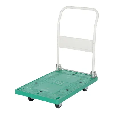 Vestil FPT-2133 Plastic Platform Truck with Fold Down Handle