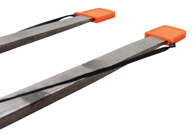 Vestil FPU-TN-45-OR forklift attachment shown from an alternate angle