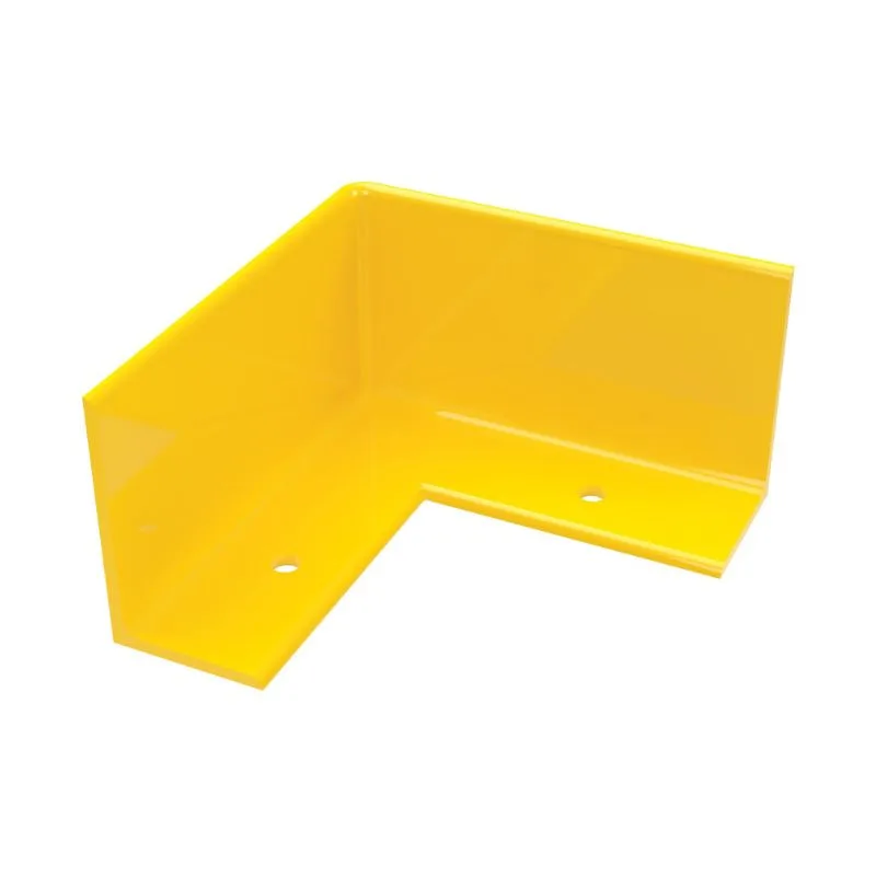 Vestil FSC-14-90D-YL Steel Floor Safety Curb