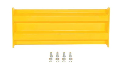 Vestil GR-F2R-BO-2-YL guard rail shown from an alternate angle