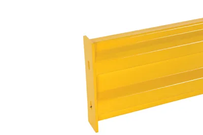 Vestil GR-F2R-BO-2-YL guard rail shown from an alternate angle
