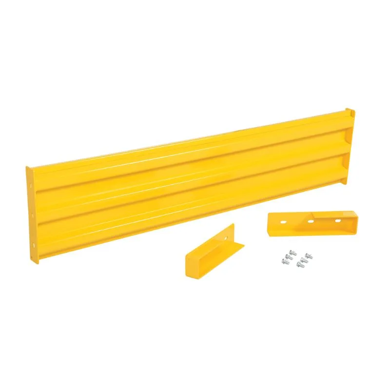 Vestil GR-F3R-DI-6-YL Steel 3 Ribbed Drop In Style Guard Rail