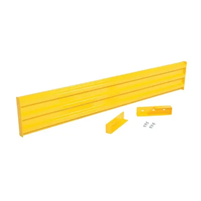 Vestil GR-F3R-DI-8-YL Steel 3 Ribbed Drop In Style Guard Rail