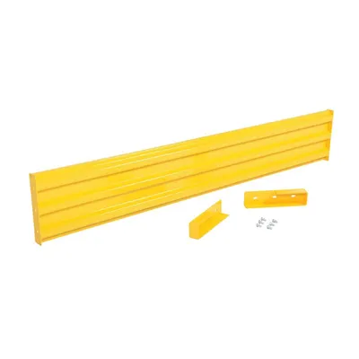 Vestil GR-F3R-DI-9-YL Steel 3 Ribbed Drop In Style Guard Rail