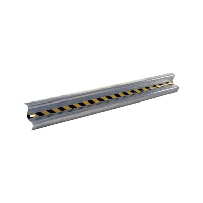 Vestil GR-H2R-BO-8-HDG Galvanized Steel Straight Guard Rail