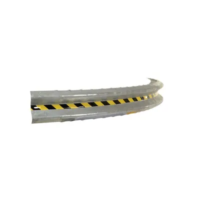 Vestil GR-H2R-CRV-BO-10-HDG Galvanized Steel Curved Guard Rail