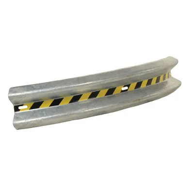 Vestil GR-H2R-CRV-BO-6-HDG Galvanized Steel Curved Guard Rail