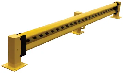 Vestil GR-H2R-DI-12-YL Steel Drop In Guard Rail 2 Ribbed 1