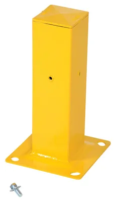 Vestil GR-STC8-DI-TP18-YL Steel Tubular Mounting Posts with Drop In Style Bracket 1