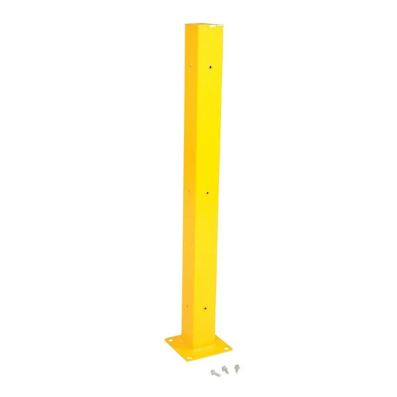Vestil GR-STC8-DI-TP60-YL Steel Tubular Mounting Posts with Drop In Style Bracket