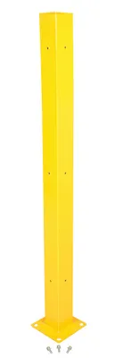 Vestil GR-STC8-DI-TP72-YL Steel Tubular Mounting Posts with Drop In Style Bracket 1