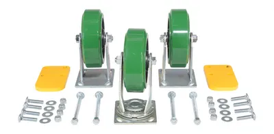 Vestil H-CK3-C12C Polyurethane Caster Kit 2