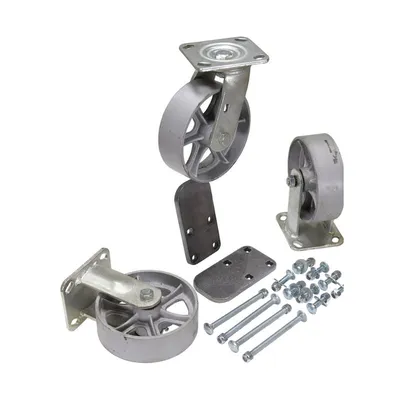Vestil H-CK3-SC6-2 Semi-Steel Caster Kit