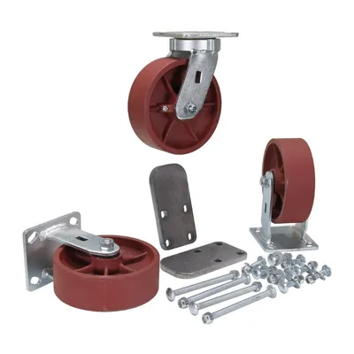 Vestil H-CK3-SC6-2HD Ductile Steel Caster Kit