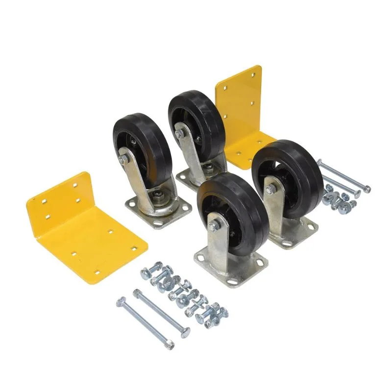 Vestil H-CK4-MR6-2 Mold On Rubber Caster Kit