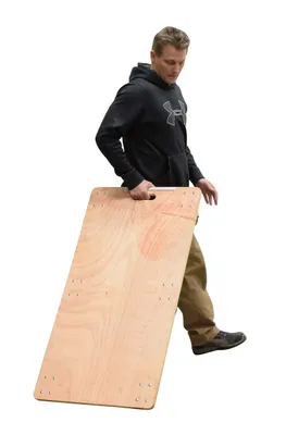 Vestil HDOC-2448-12 Hardwood Carpet End Dolly