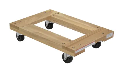 Vestil HDOF-1624-9-NM Hardwood Open Deck Dolly