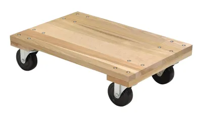 Vestil HDOS-1624-12-NM Hardwood Solid Deck Dolly