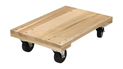 Vestil HDOS-1624-12-NM Hardwood Solid Deck Dolly