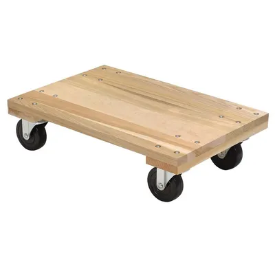 Vestil HDOS-1624-12-NM Hardwood Solid Deck Dolly