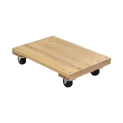 Vestil HDOS-1624-9-NM Hardwood Solid Deck Dolly