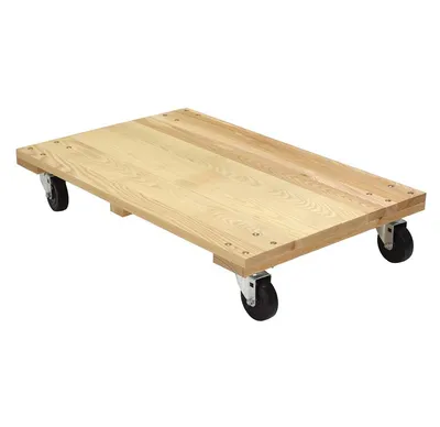 Vestil HDOS-2436-12-NM Hardwood Solid Deck Dolly