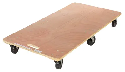 Vestil HDOS-2448-6SW Hardwood Solid Deck Dolly