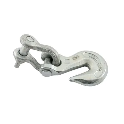 Vestil HOOK-R-4 Steel Rigid Grab Hook with Shackle